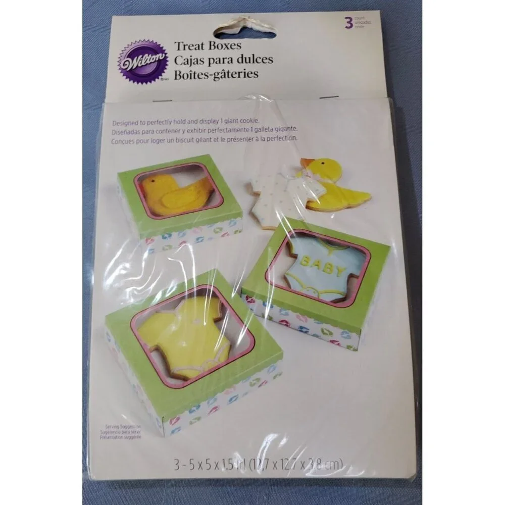 Wilton Baby Shower Treat Box With Baby foot Print